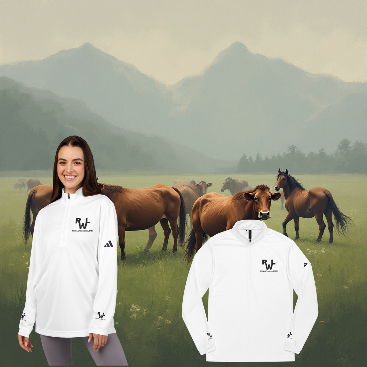 Quarter-Zip Pullover - Adidas® Design. Customize - Sizes S -4XL