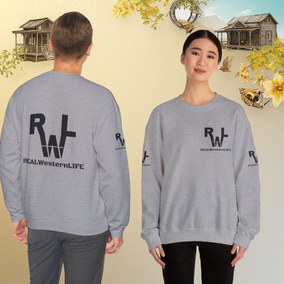 Crewneck Sweatshirt - Logo Pullover - Customize Sizes S - 3XL