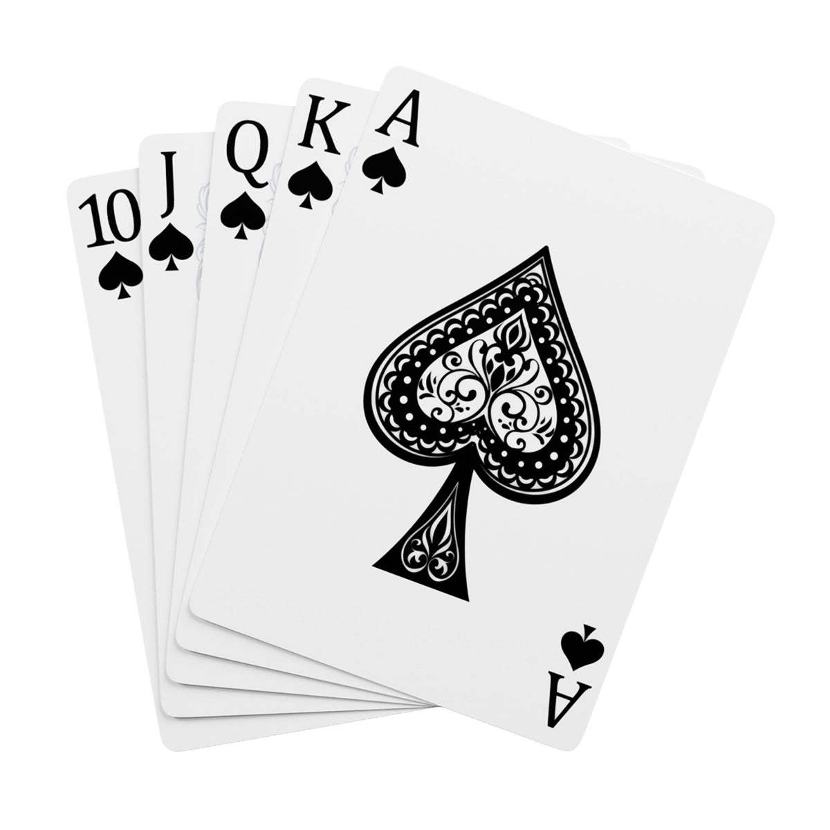 RWL Poker Playing Cards — Classic Black Spade Deck - Customize