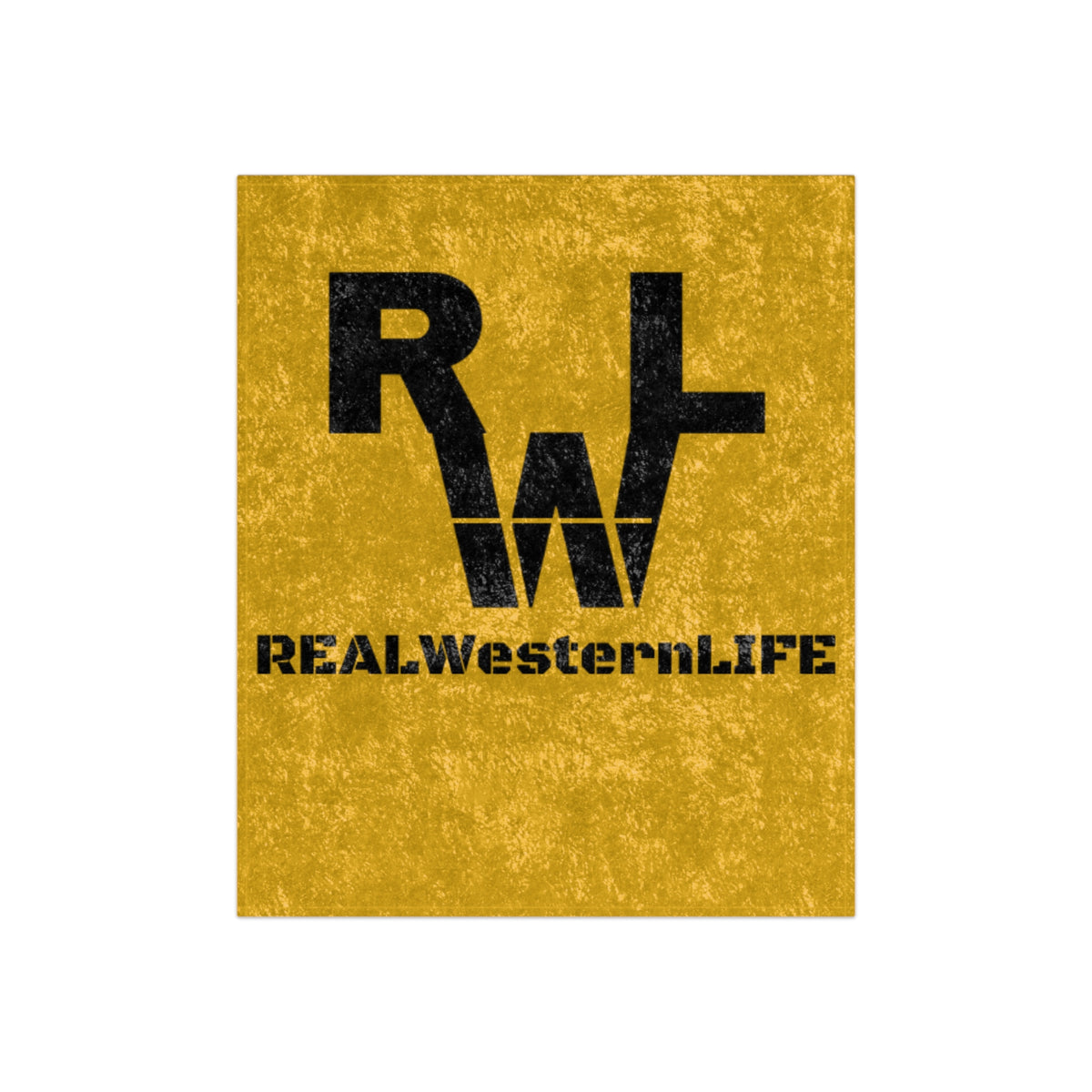 Real Western Life - Cozy Crushed Velvet Blanket - Customize