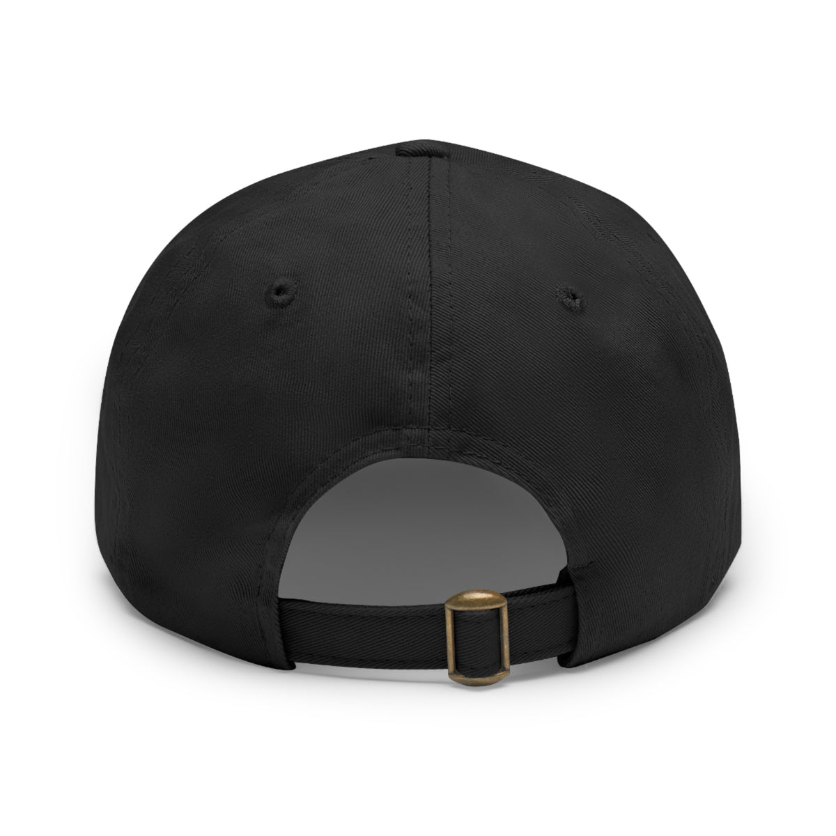 Leather Patch Dad Hat — RW RealWaterLife Logo Adjustable Baseball Cap