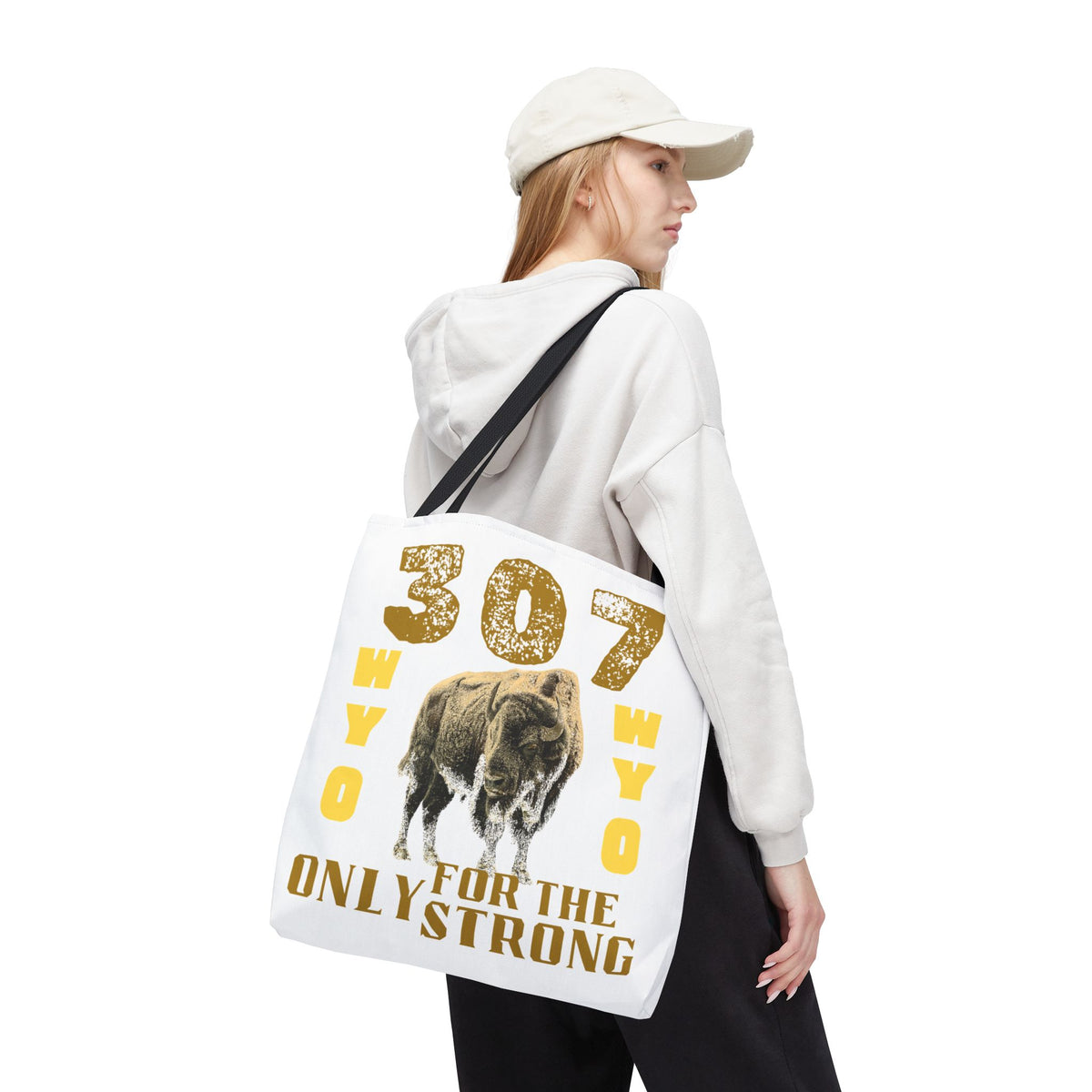 WYO 307 - Buffalo Strength Tote Bag