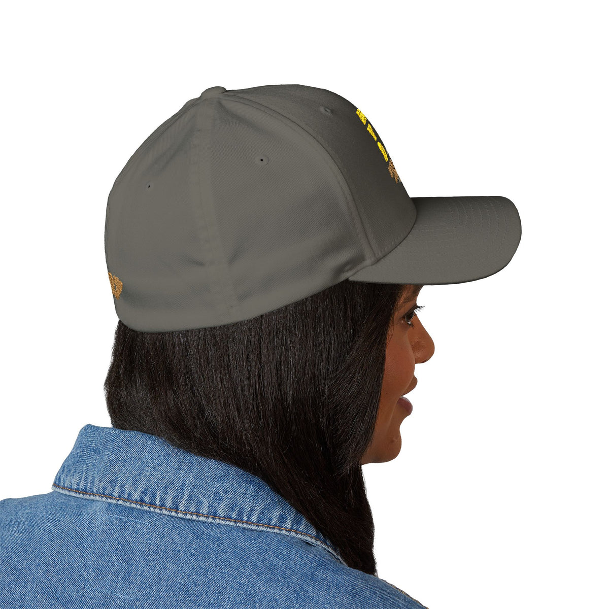 307 Wyoming Bison  - Closed-Back Structured Cap (Embroidery)