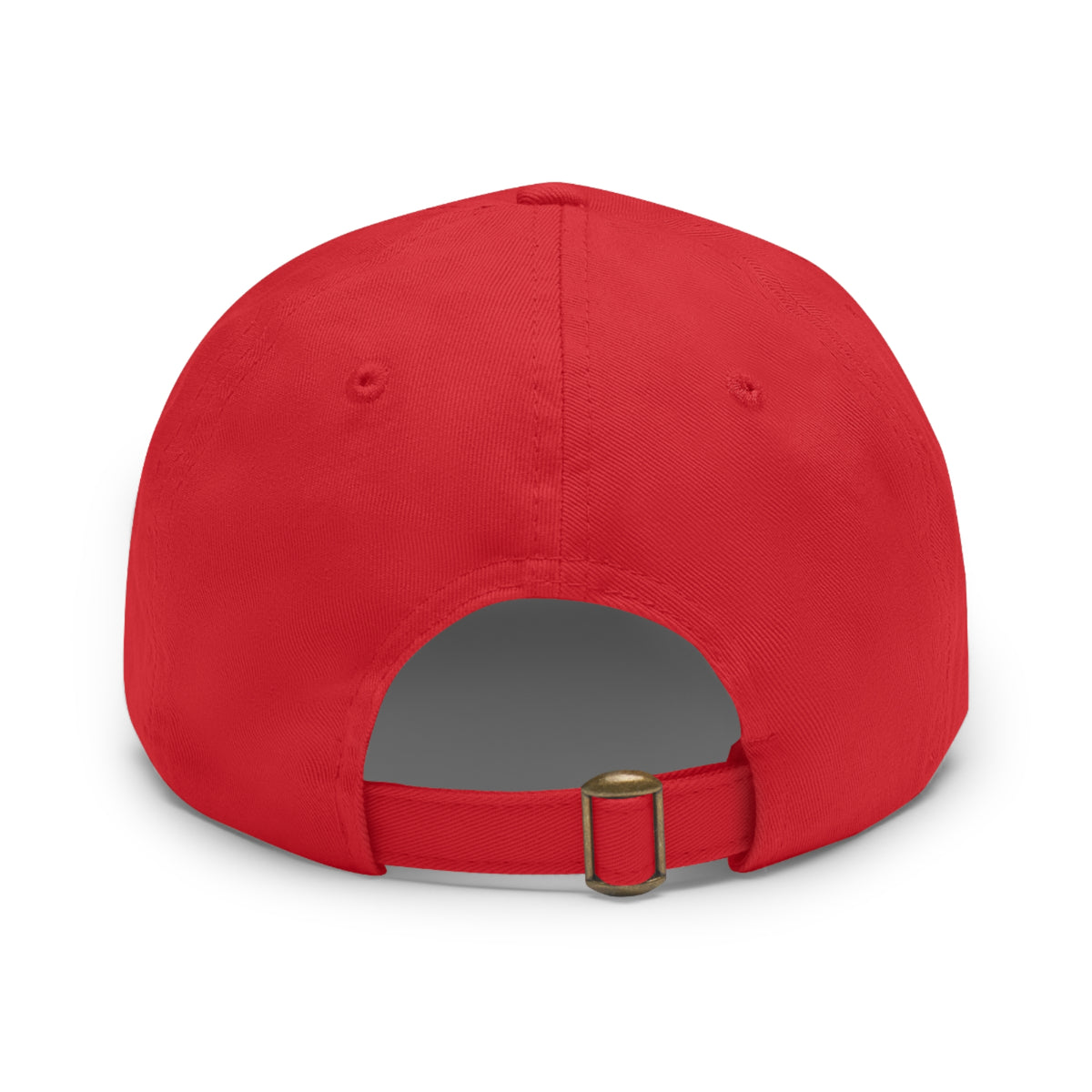 Leather Patch Dad Hat — RW RealWaterLife Logo Adjustable Baseball Cap