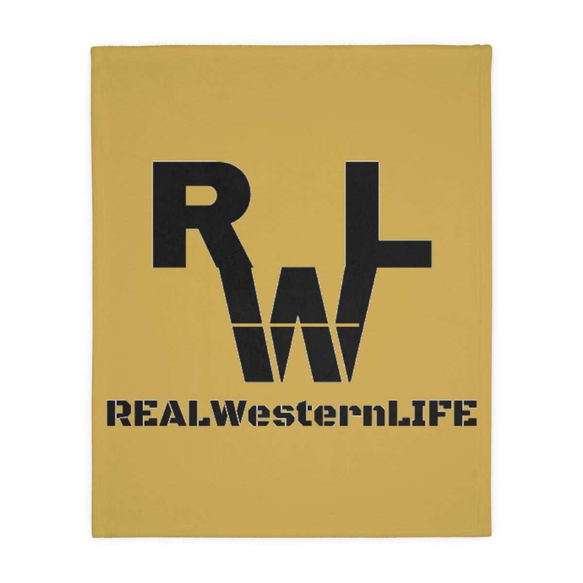 REAL Western LIFE Logo Microfiber Blanket