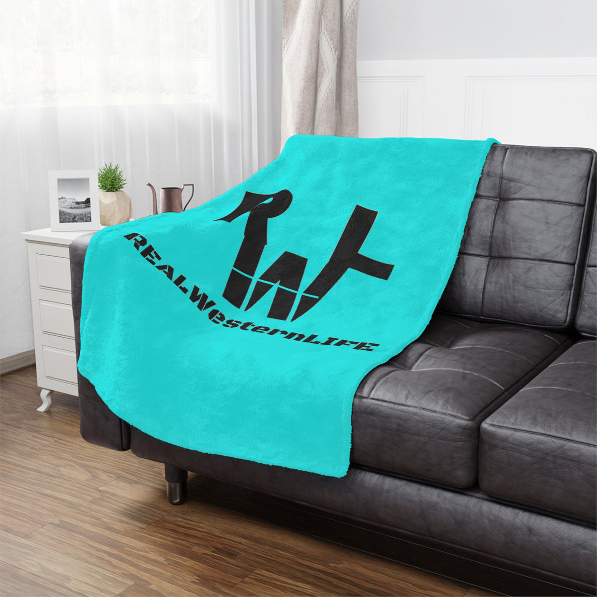 REAL.WesternLIFE Western Ranch Minky Blanket