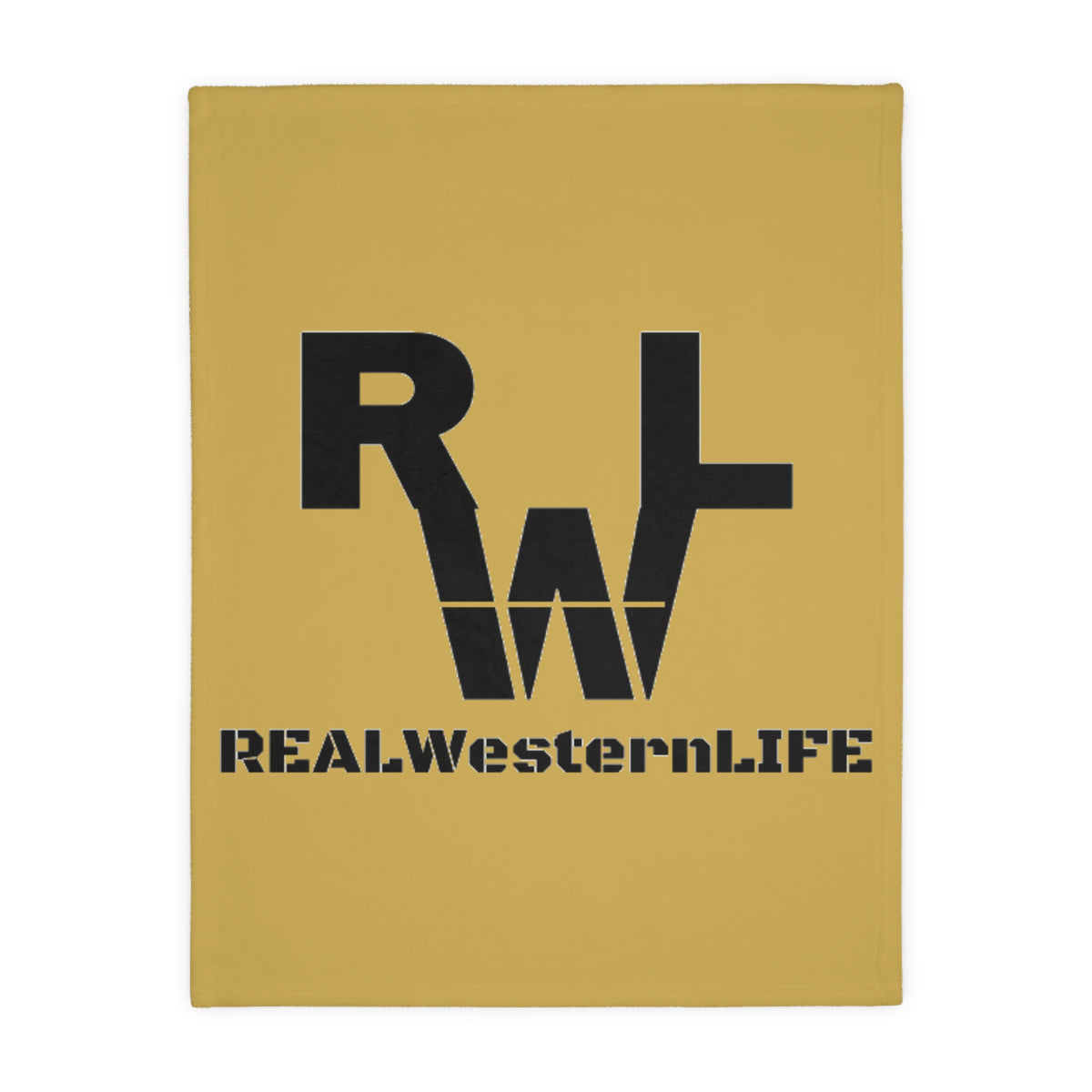 REAL Western LIFE Logo Microfiber Blanket