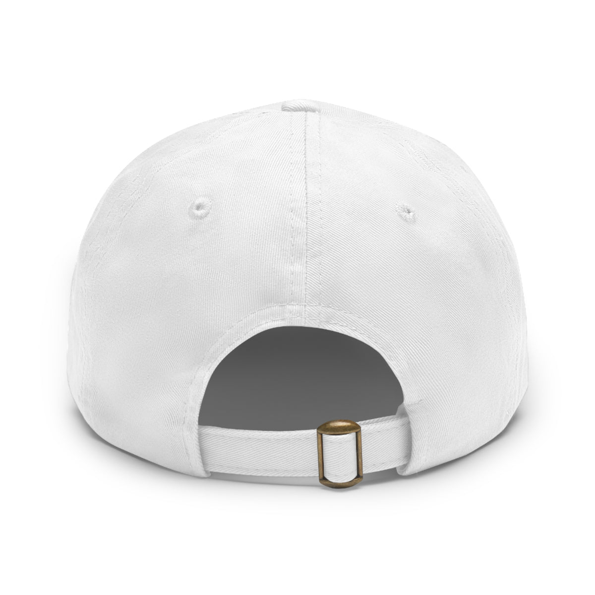 Leather Patch Dad Hat — RW RealWaterLife Logo Adjustable Baseball Cap