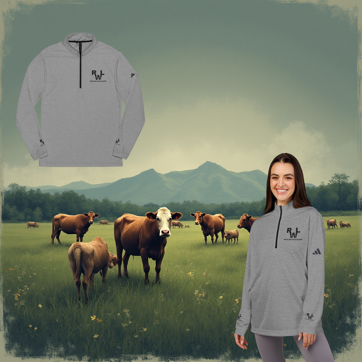 Quarter-Zip Pullover - Adidas® Design.  Customize - Sizes S -4XL
