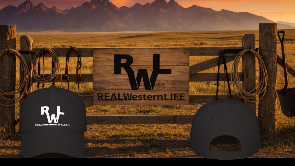 Customizable with your own Brand/Ranch name or wear with Real Western Life Branding