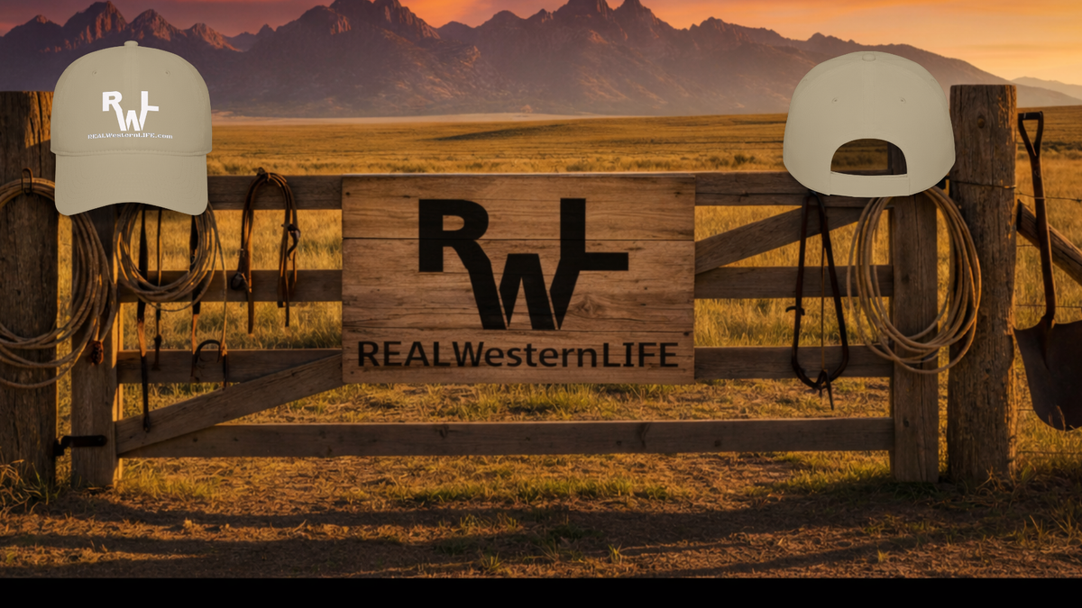 Customizable with your own Brand/Ranch name or wear with Real Western Life Branding