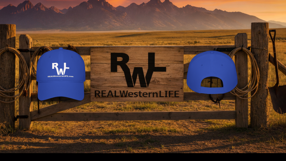 Customizable with your own Brand/Ranch name or wear with Real Western Life Branding