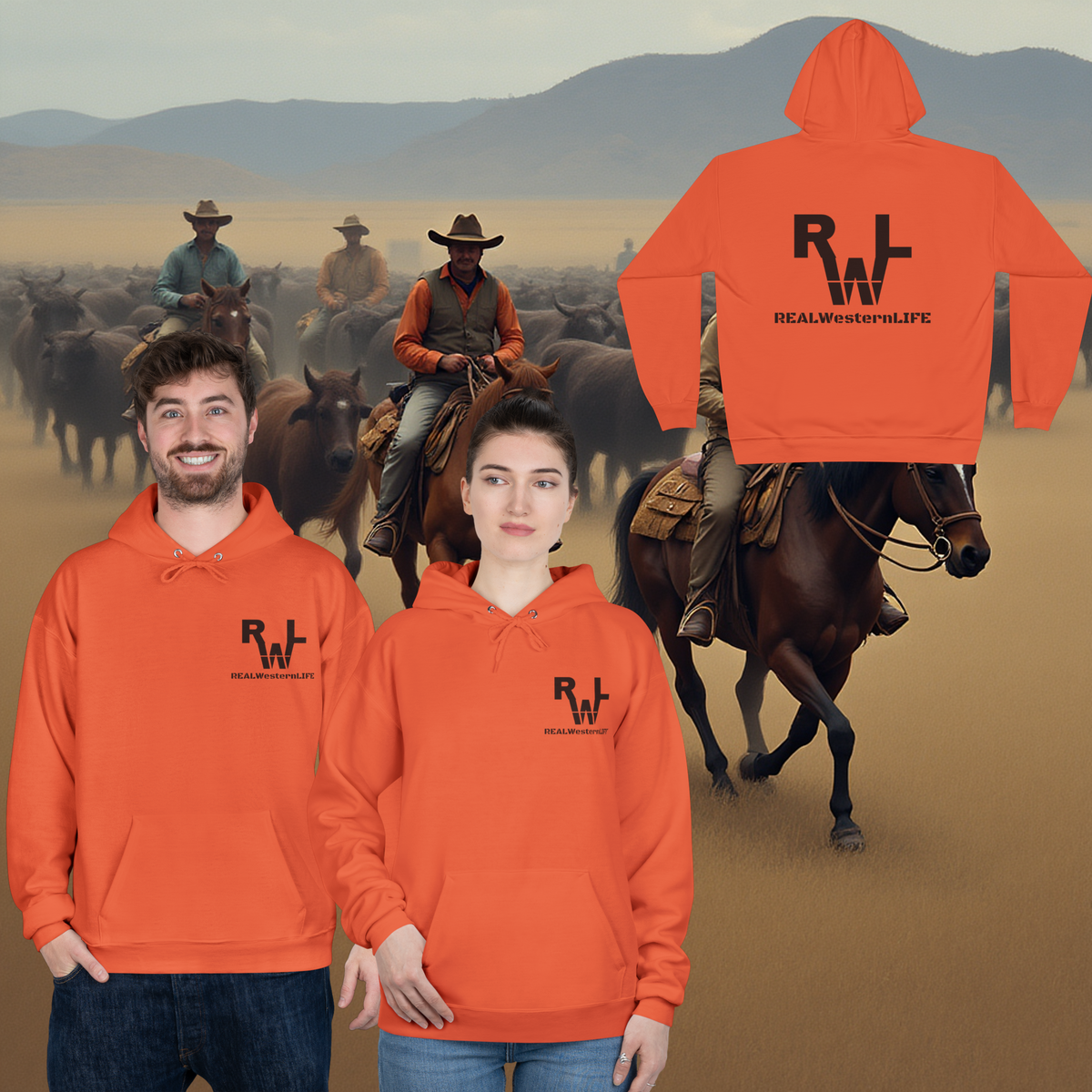 Hooded Sweatshirt, Customize - Black Brand Sizes XL - 3XL