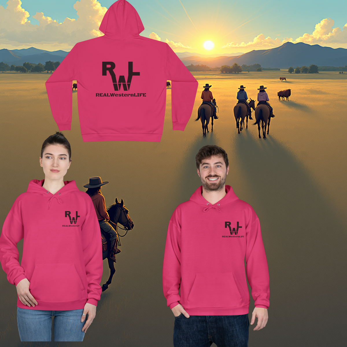 Hooded Sweatshirt, Customize - Black Brand Sizes XL - 3XL