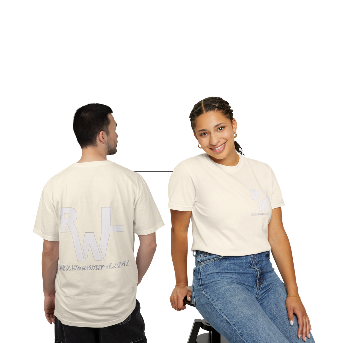 RWL- T-Shirt - White Brand - Sizes S - L - Customize