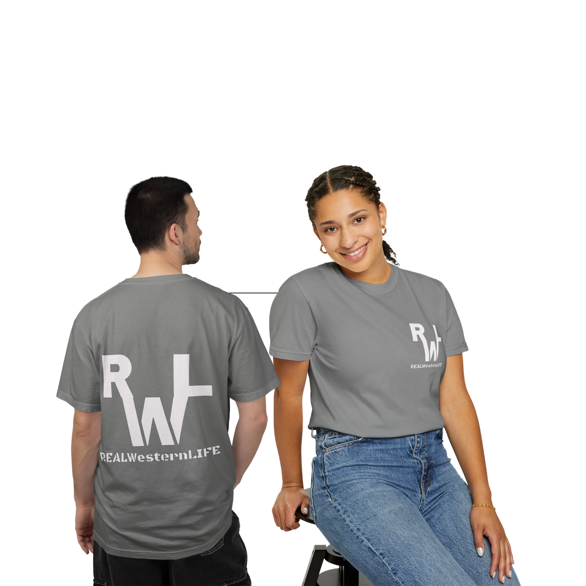 RWL- T-Shirt - White Brand - Sizes S - L - Customize