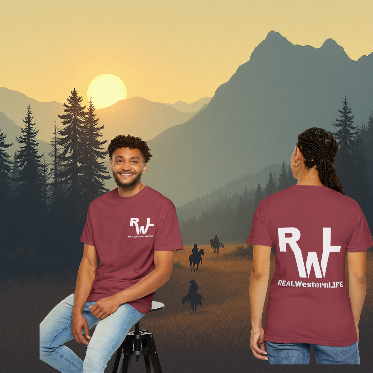 RWL- T-Shirt - White Brand - Sizes S - L - Customize