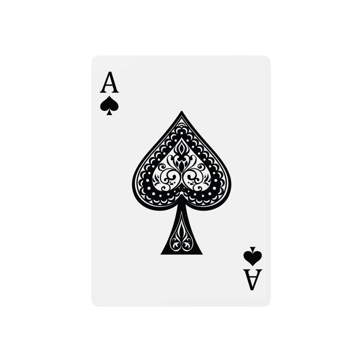 RWL Poker Playing Cards — Classic Black Spade Deck  - Customize