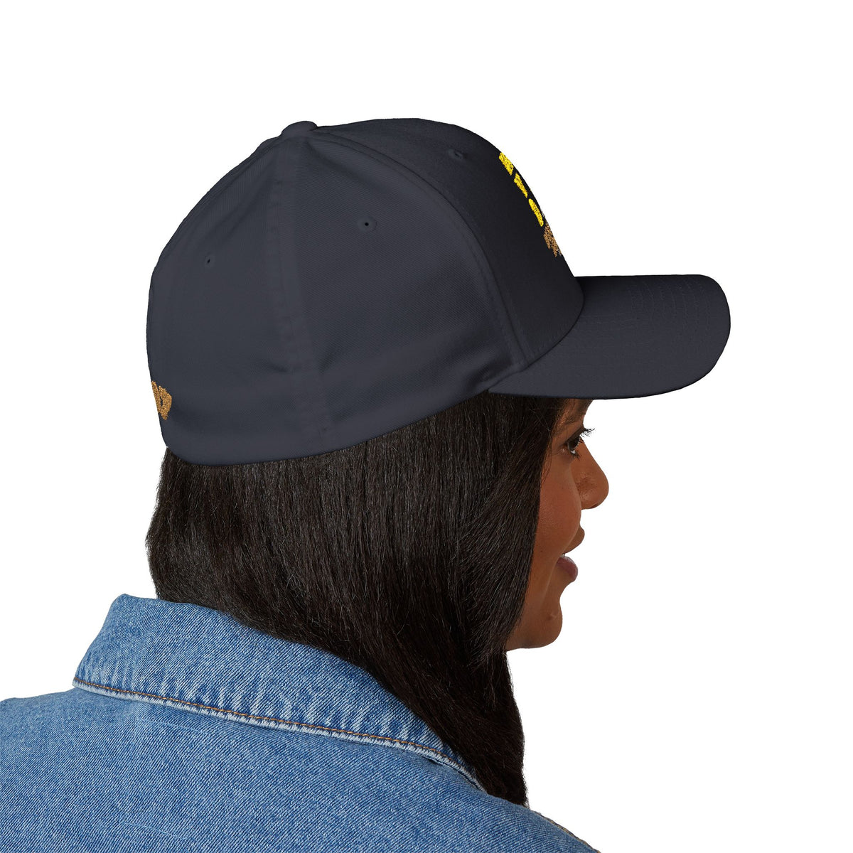 307 Wyoming Bison  - Closed-Back Structured Cap (Embroidery)