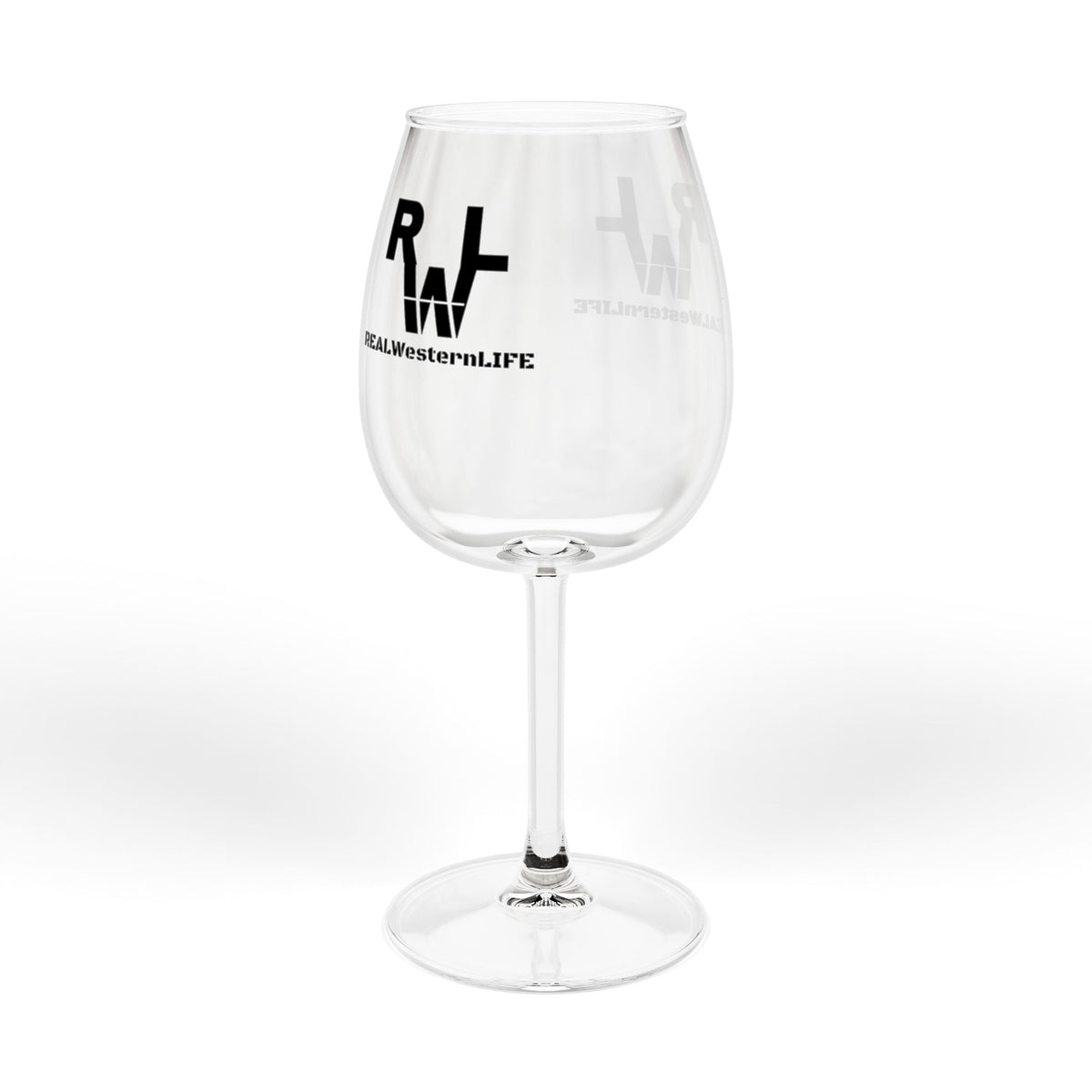 RWL - 12oz Etched Wine Glass  Stemmed Glassware - Customize Black Brand