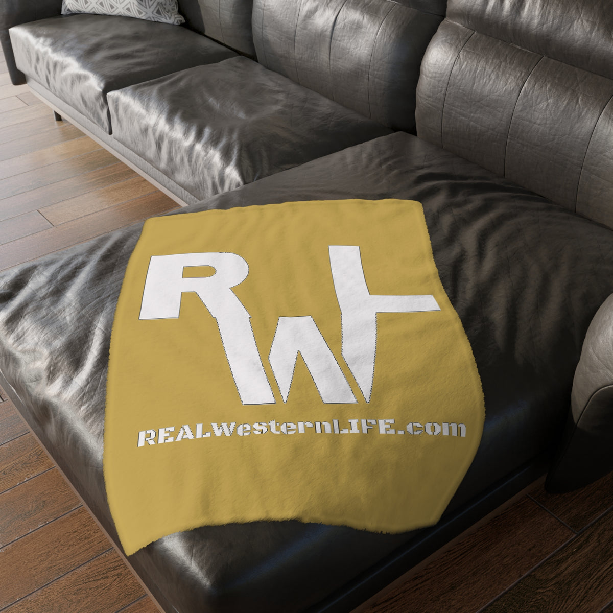 REAL Western LIFE Logo Microfiber Blanket