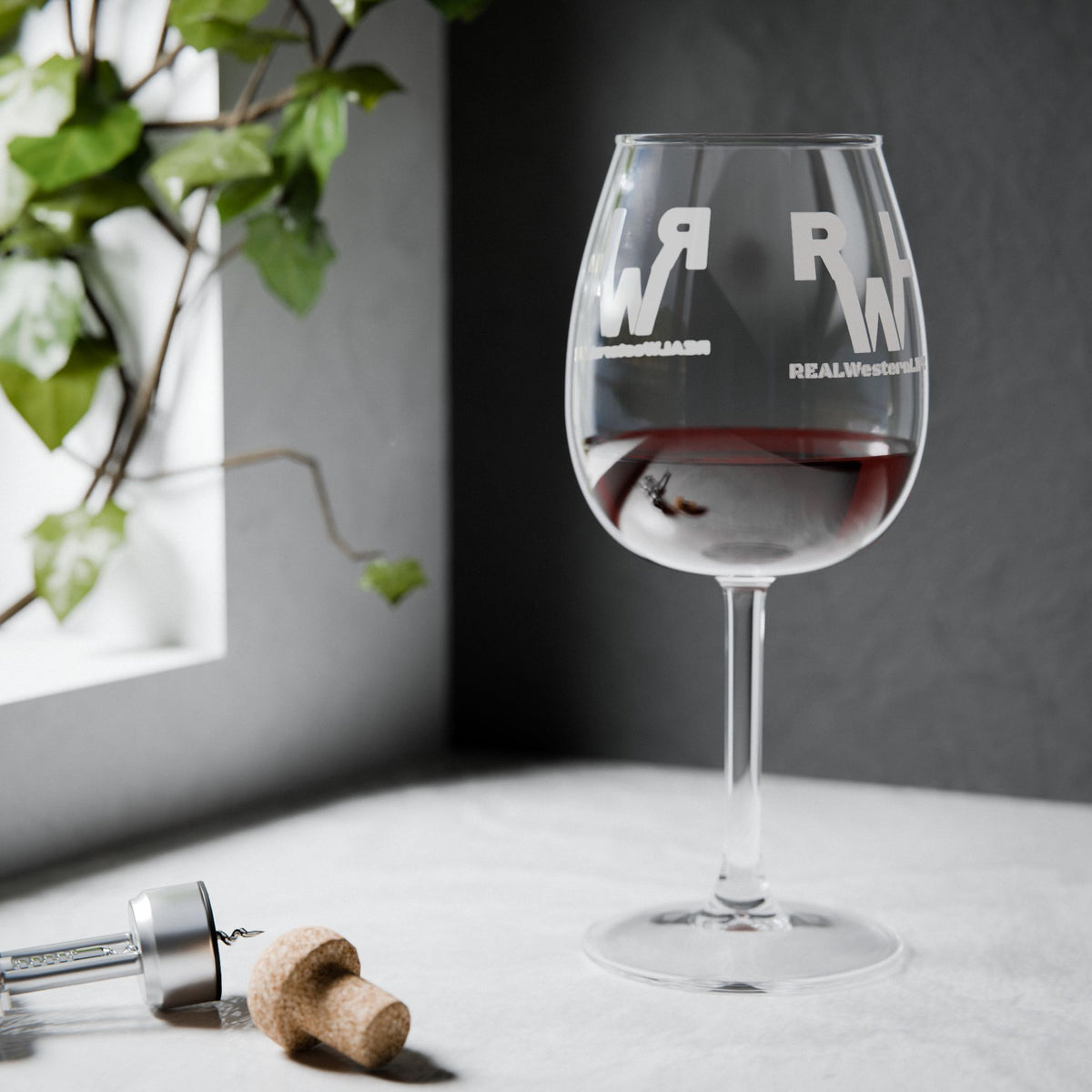 RWL - 12oz Etched Wine Glass — Stemmed Glassware - Customize - White Brand