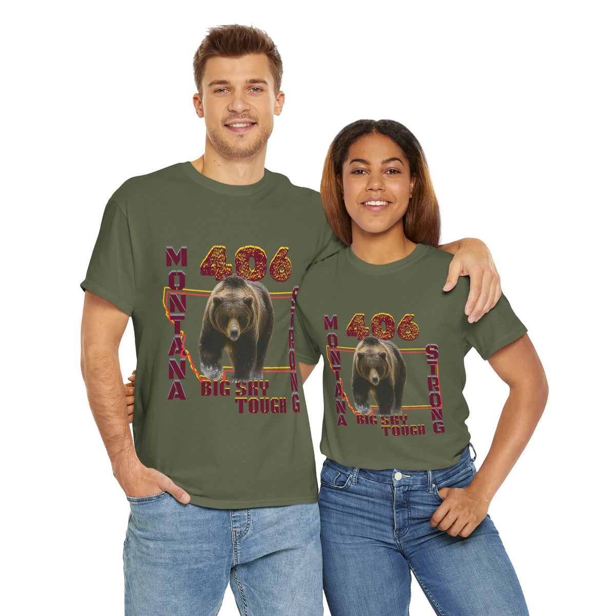 406 Montana Strong, Unisex T-Shirt LS