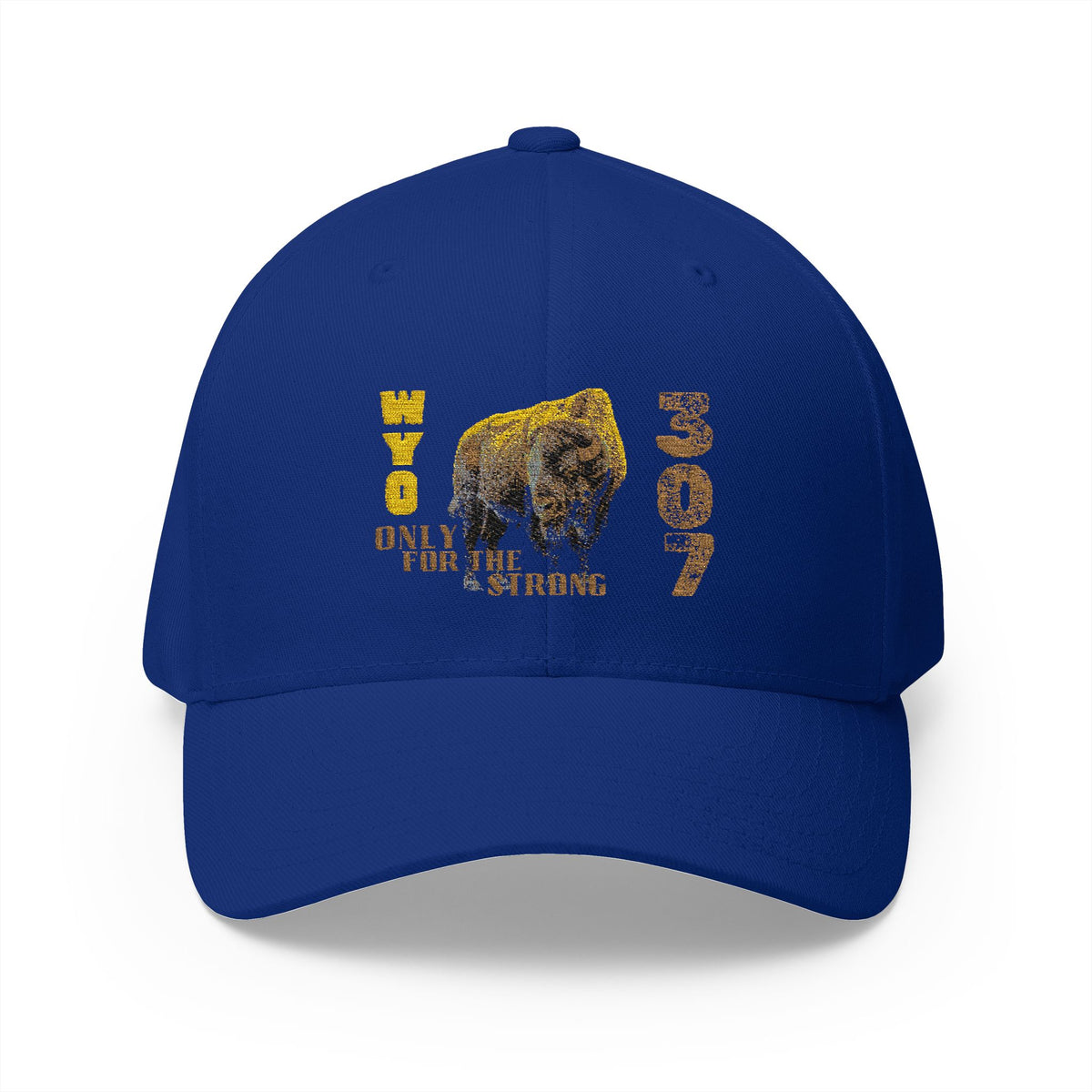 307 Wyoming Bison  - Closed-Back Structured Cap (Embroidery)