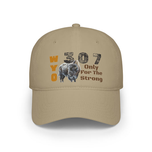 WYO 307 "Only For The Strong" Bison Hat |  Light design