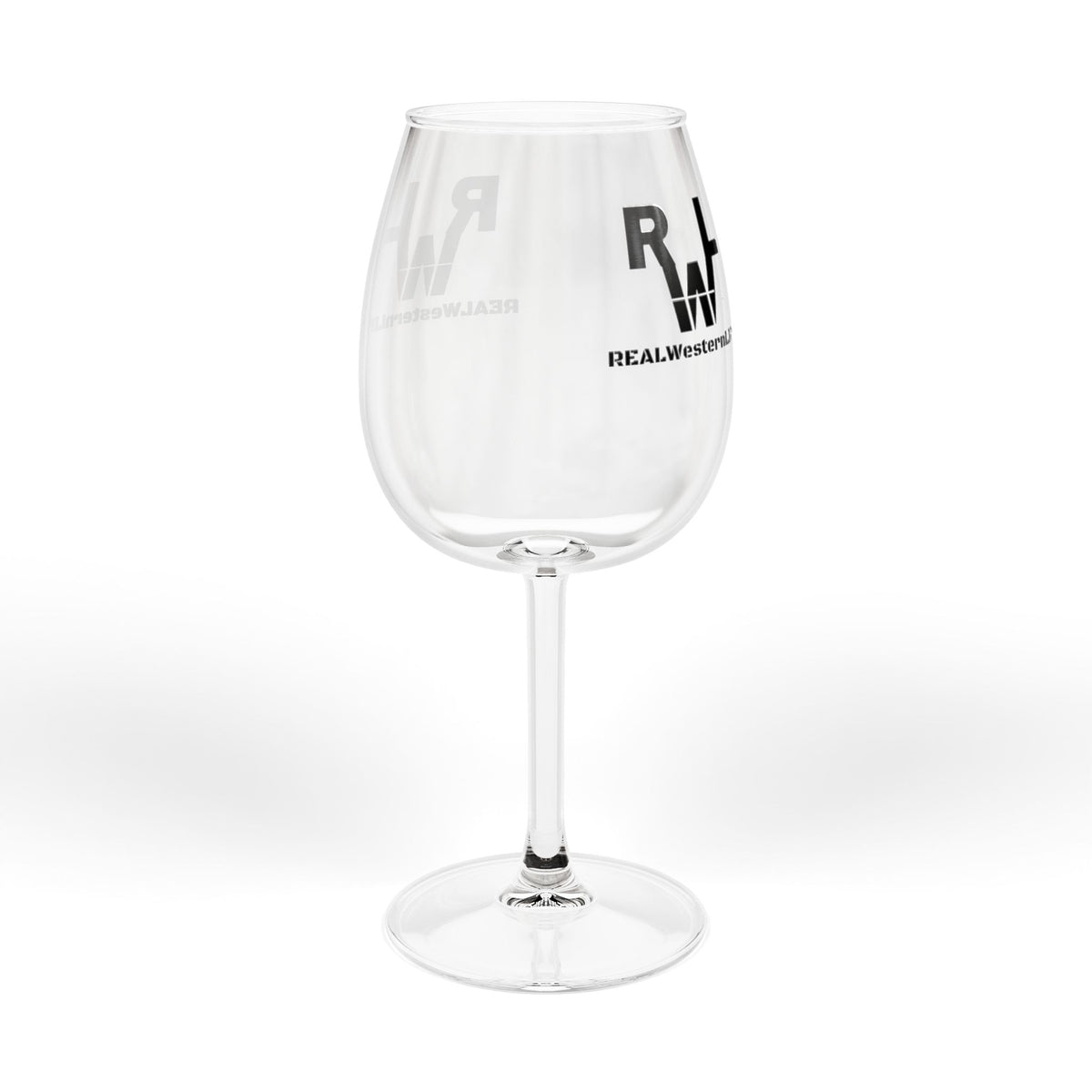 RWL - 12oz Etched Wine Glass  Stemmed Glassware - Customize Black Brand