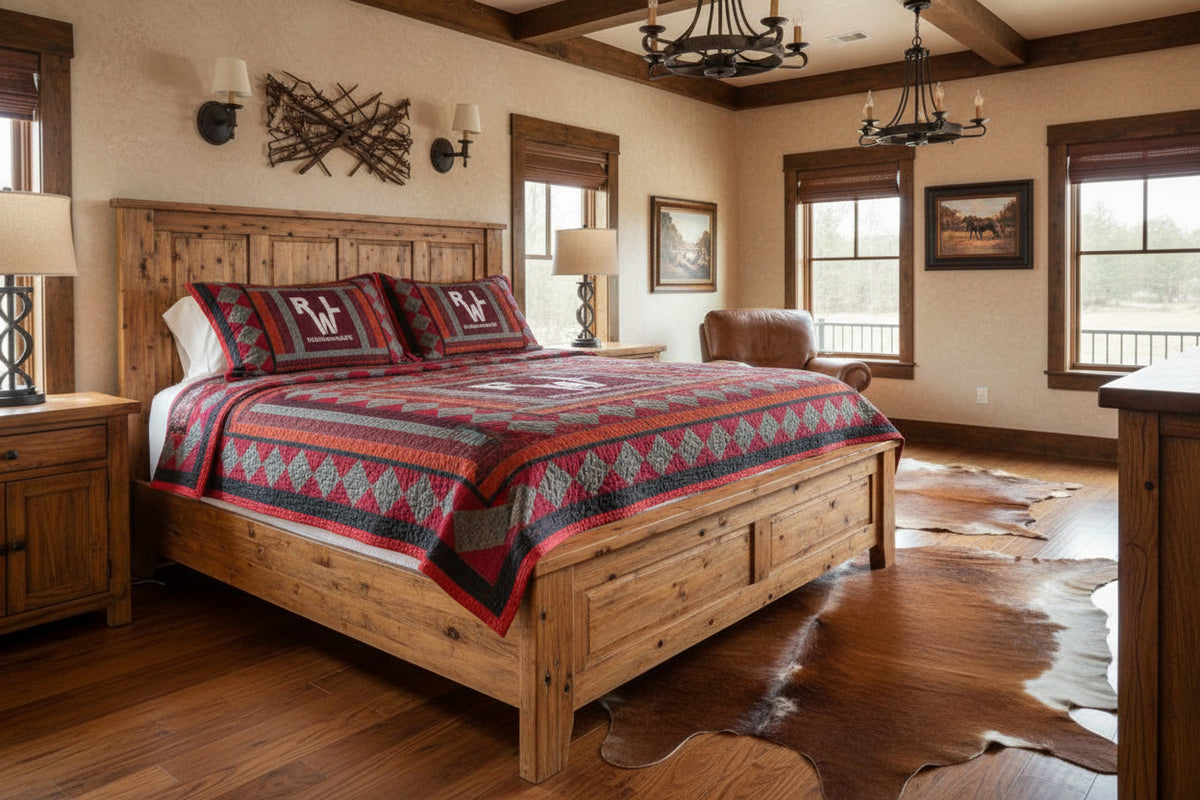 Custom Ranch Brand Quilt – Choose Your Own Colors